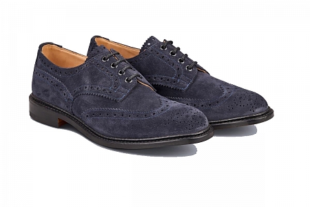 картинка Bourton Country Shoes Navy Suede от магазина  Trickers 